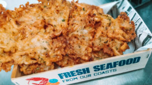 Tortillitas de camarones Marambay