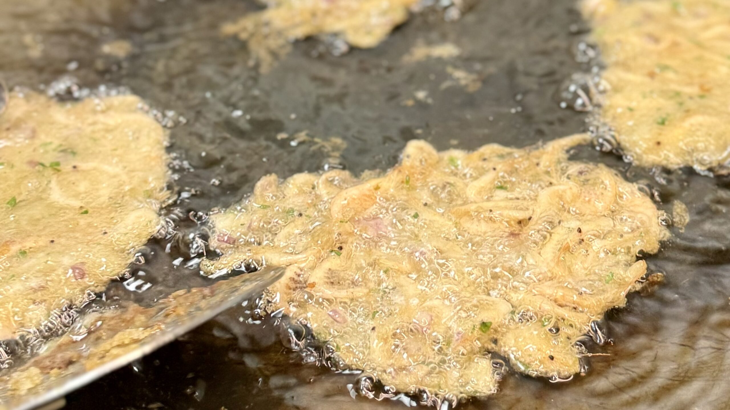 Tortillita camarones frita